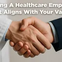 firm handshake between a family medicine physician and a businessman, signifying a deal