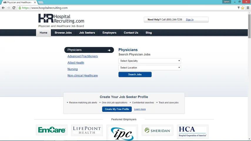 Healthcare Job Board HospitalRecruiting.com