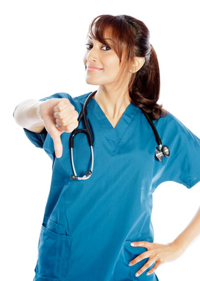Nurse - Thumbs Down - Show me your stethoscope