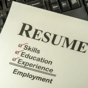 A nursing resume with boxes checked for skills, experience, and education.