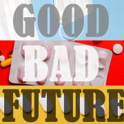 A graphic of three tiered images depicting the good, the bad and the future