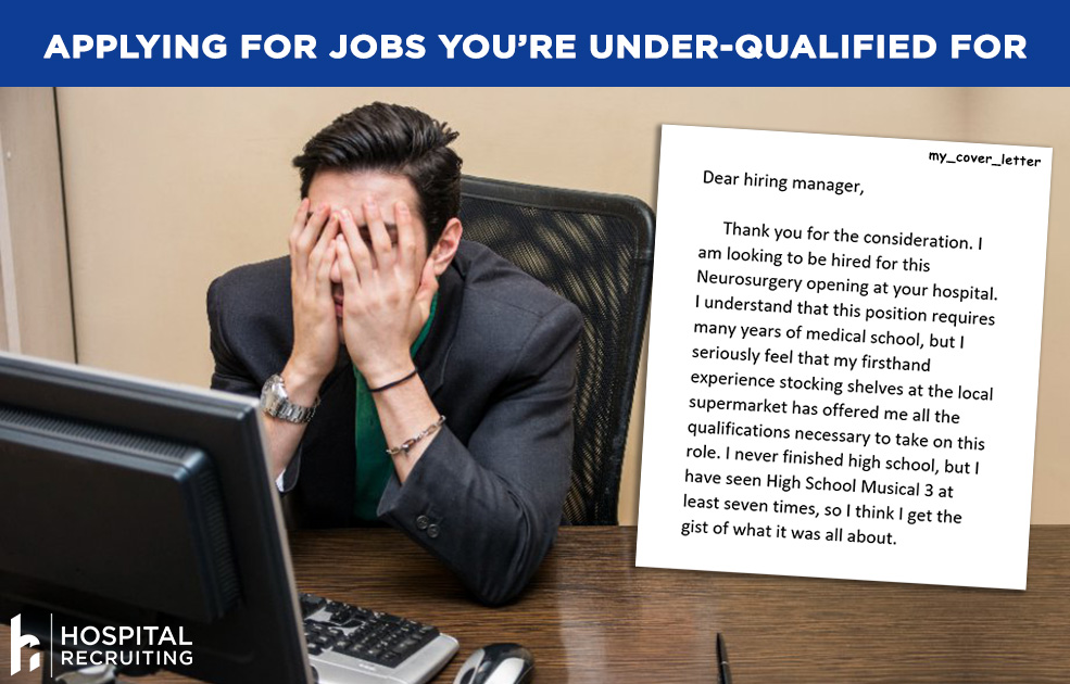 under qualified for job application