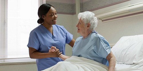 geriatric nurse, old person, hospice