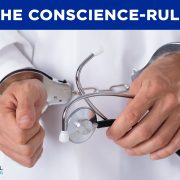 THE CONSCIENCE RULE, handcuffed doctor, morals, ethics, personal conflict, conflict of interest
