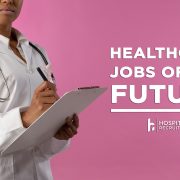 healthcare job of the future, pink backdrop, black woman/female doctor